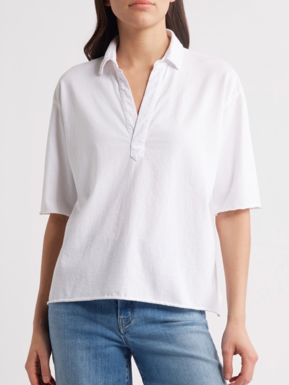 Frank & Eileen "Patty" 100% Cotton Collared Tee, S